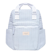 powder blue stripe backpack