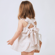 baby antique floral flutter tank bloomer set