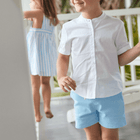 boys peri blue ultra-soft twill short