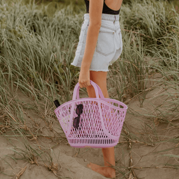 sun jellies betty basket, lilac