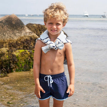 boys navy boardie