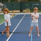 boys light blue french terry short