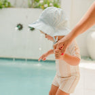 baby light blue sun hat