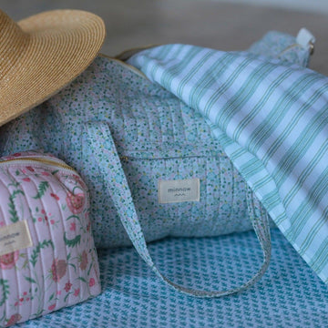 sea marsh floral weekender bag