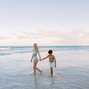 women's peri blue bandeau bikini top