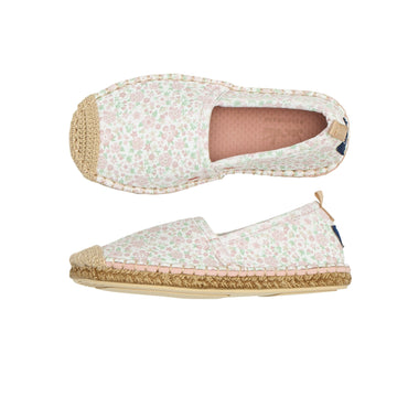 minnow x sea star unisex children's antique floral beachcomber espadrille