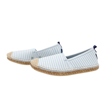 minnow x sea star unisex children's powder blue stripe beachcomber espadrille