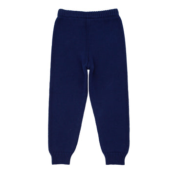 unisex navy knit pant