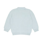 unisex light blue knit cardigan