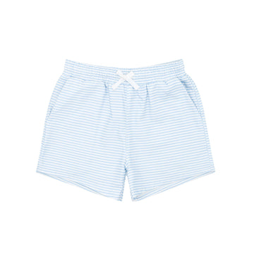 boys powder blue stripe canvas short