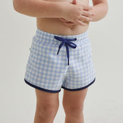 boys oasis blue gingham boardie