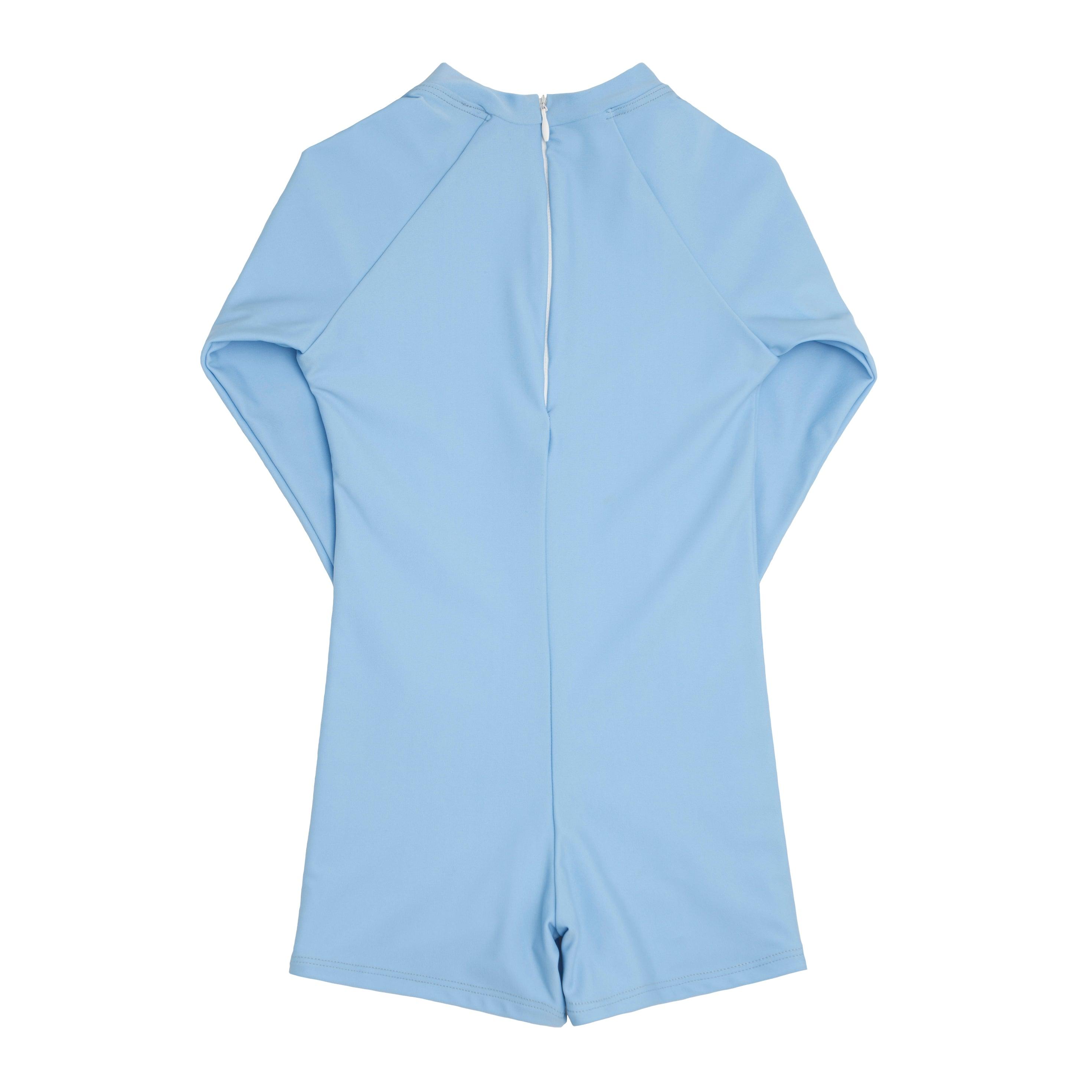 unisex peri blue rashguard one piece – minnow