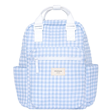 oasis blue gingham everyday backpack