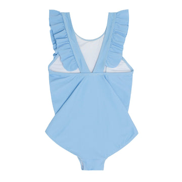 girls peri blue ruffle one piece