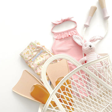 sun jellies betty basket, cream