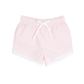 boys pink stripe boardie