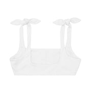 women's alys white tie knot bikini top