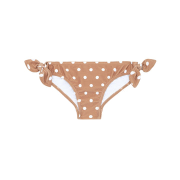 girls mocha dot knot bikini bottom