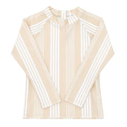 unisex café stripe rashguard