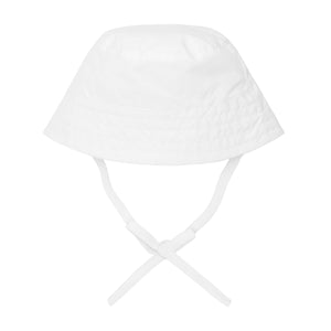 baby white bucket hat