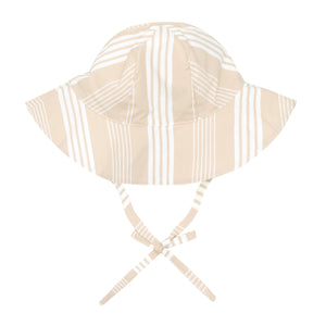 baby café stripe sun hat