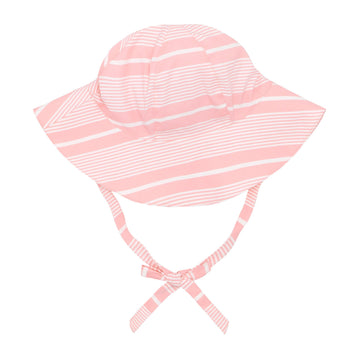 baby sorbet pink stripe sun hat