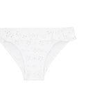 girls white eyelet ruffle bikini