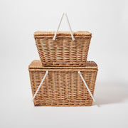 sunnylife small picnic basket, natural