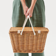 sunnylife small picnic basket, natural