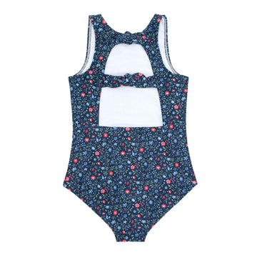 girls midnight vineyard double bow one piece