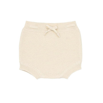 unisex cream knit short