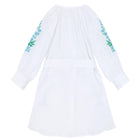 minnow x fanm mon women's coconut grove white long sleeve dress