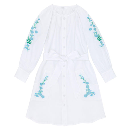 minnow x fanm mon women s coconut grove white long sleeve dress