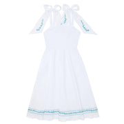 minnow x fanm mon women's coconut grove white tie knot dress