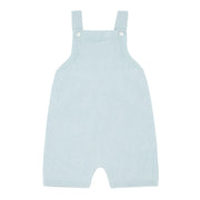 baby blue knit short overall