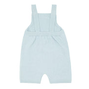 baby blue knit short overall