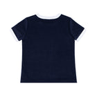 unisex navy french terry ringer tee