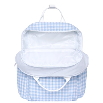 oasis blue gingham everyday backpack