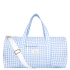 oasis blue gingham weekender bag