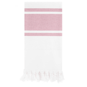 red & white stripe towel