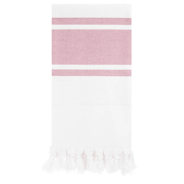 red & white stripe towel