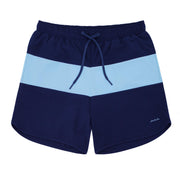 men's navy colorblock boardie