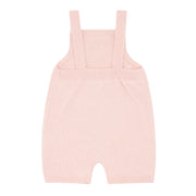 baby pink knit short overall