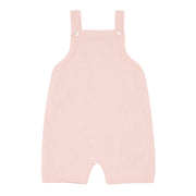 baby pink knit short overall
