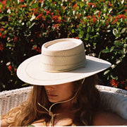 lack of color women's jancito hat, white