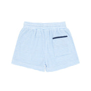 boys powder blue stripe french terry short