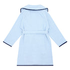 unisex powder blue stripe french terry robe