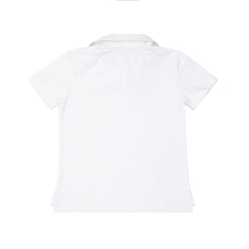 boys white cotton polo