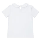 unisex white peter pan collar shirt