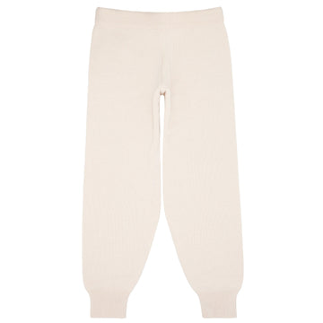 women's cream knit pant